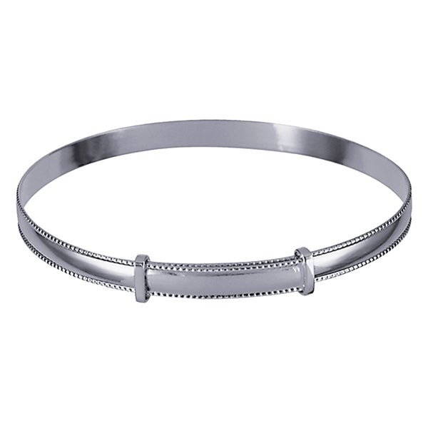 Ladies Rope Edge Expanding Bangle - Markbridge Jewellers