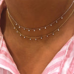 Meira T Yellow Gold Necklace with 10 Diamonds - Markbridge Jewellers