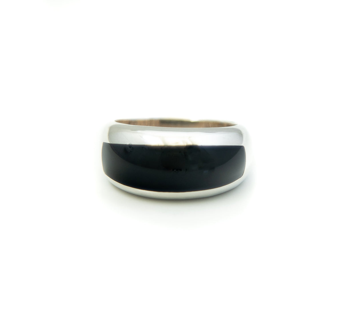 Onyx Domed Mens Ring - Markbridge Jewellers