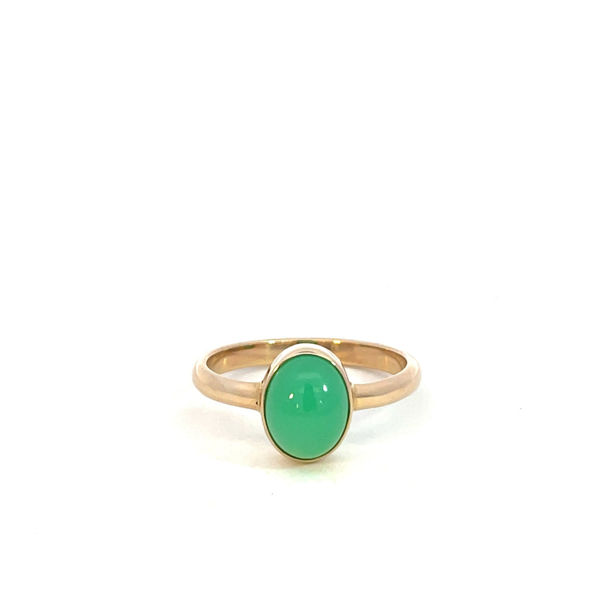 Oval Chrysoprase Ring - Markbridge Jewellers