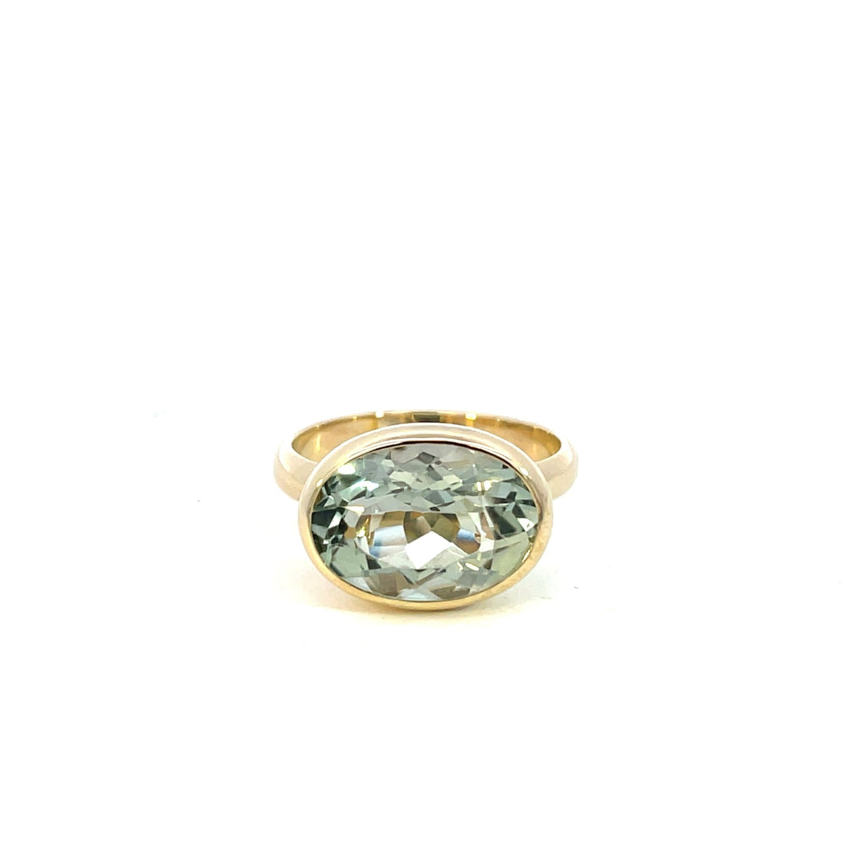 Oval Green Amethyst Dress Ring - Markbridge Jewellers