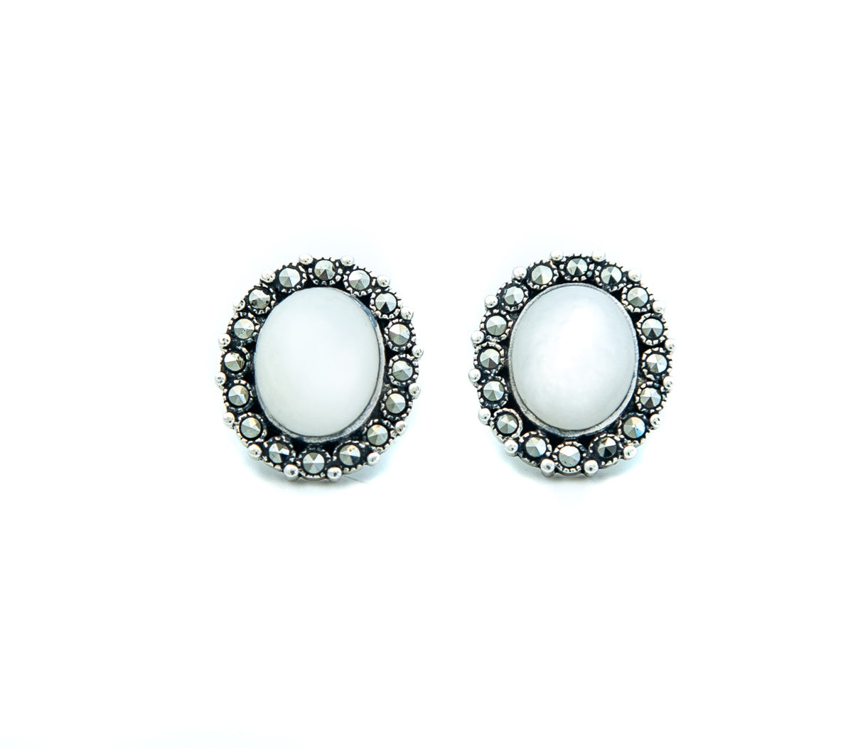 Oval Milky Earrings - Markbridge Jewellers