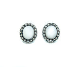 Oval Milky Earrings - Markbridge Jewellers