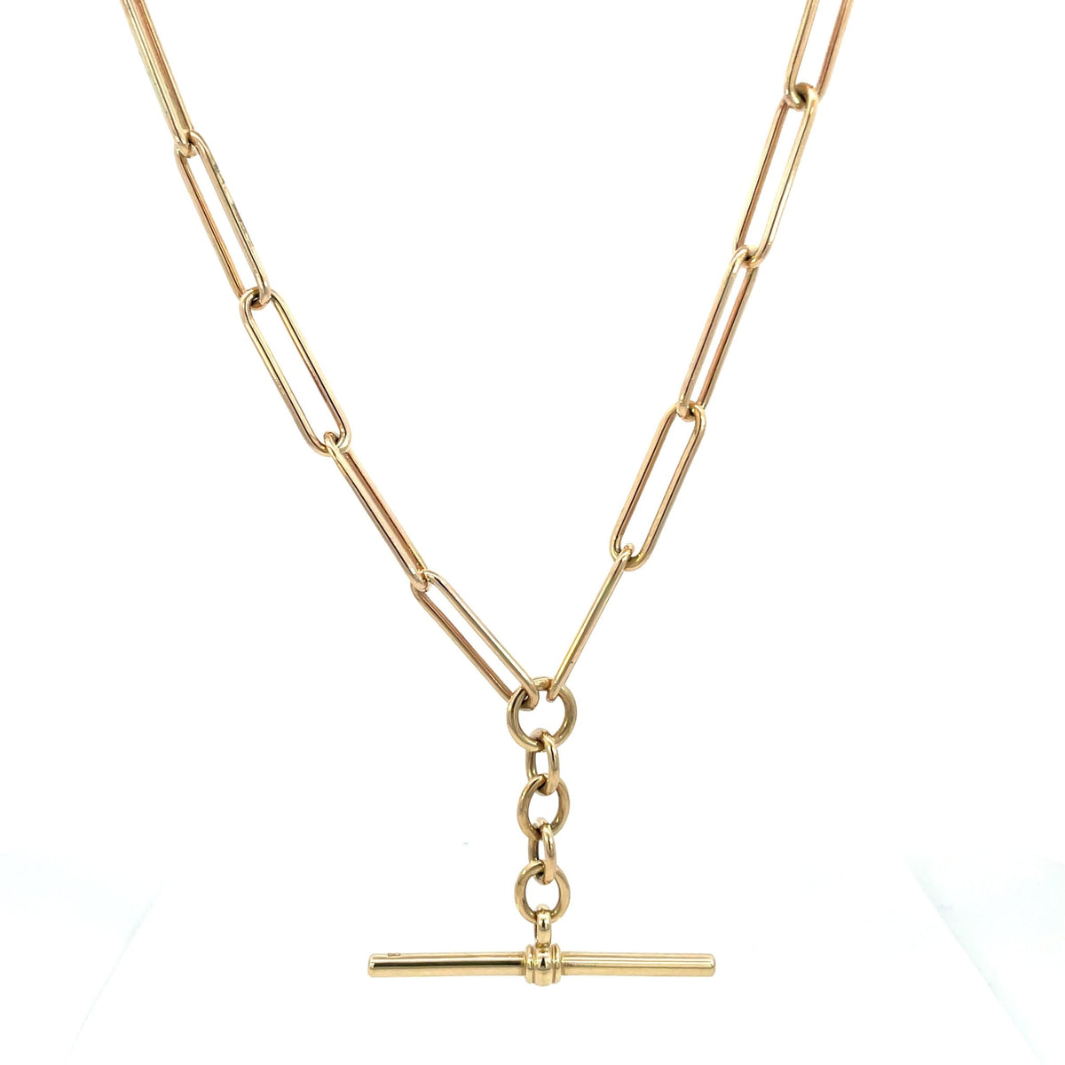 Paperclip T-bar Necklace - Markbridge Jewellers