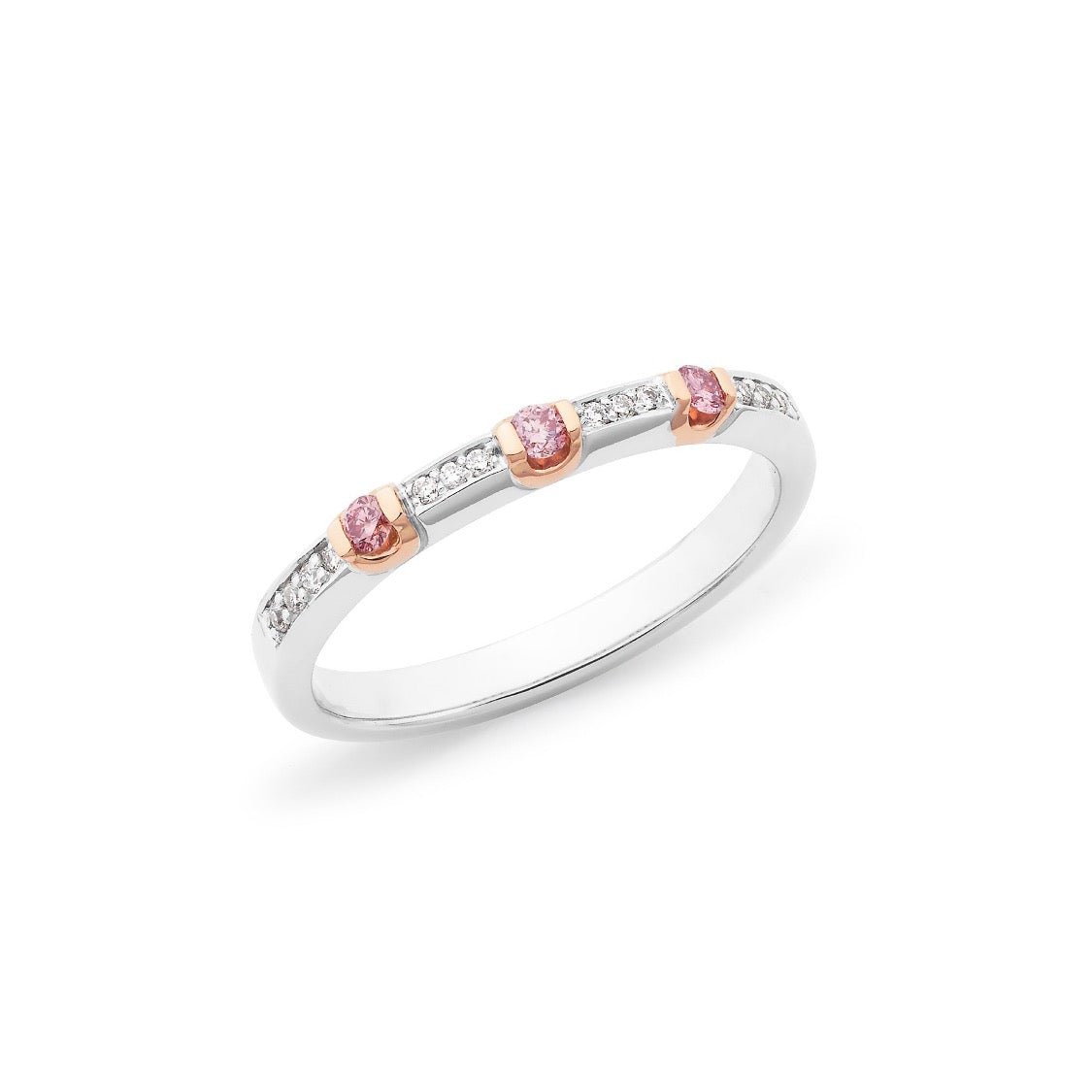 Pink & White Diamond Dress Ring - Markbridge Jewellers