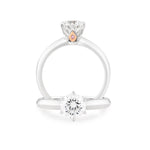 Pink & White Diamond Engagement Ring - Markbridge Jewellers