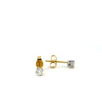 Round Diamond Solitaire Stud Earrings - Markbridge Jewellers