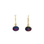 Round Opal Doublet Drop Earrings - Markbridge Jewellers