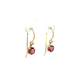 Round Pink Tourmaline Drop Earrings - Markbridge Jewellers