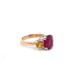 Rubelite & Citrine Dress Ring - Markbridge Jewellers