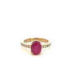 Rubelite Tourmaline & Diamond Ring - Markbridge Jewellers