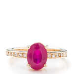 Rubelite Tourmaline & Diamond Ring - Markbridge Jewellers