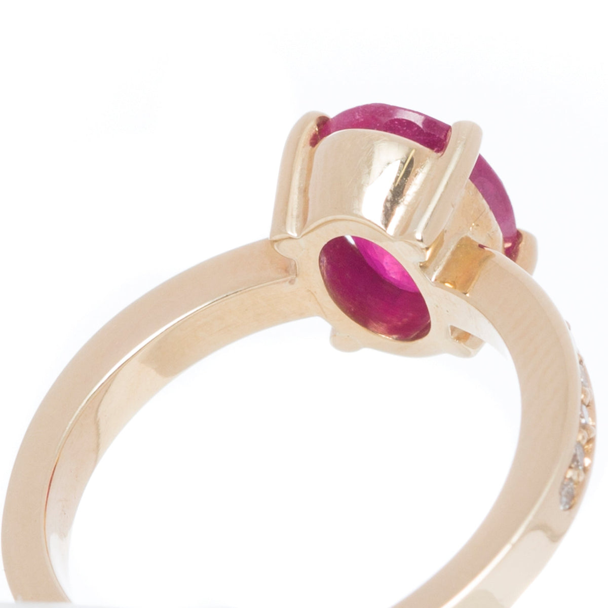 Rubelite Tourmaline & Diamond Ring - Markbridge Jewellers