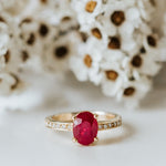 Rubelite Tourmaline & Diamond Ring - Markbridge Jewellers