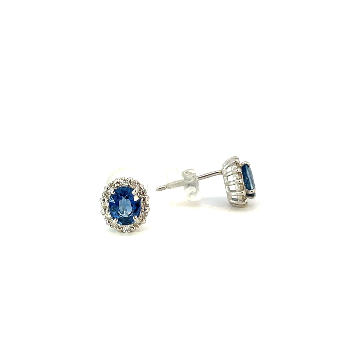 Sapphire & Diamond Stud Earrings - Markbridge Jewellers