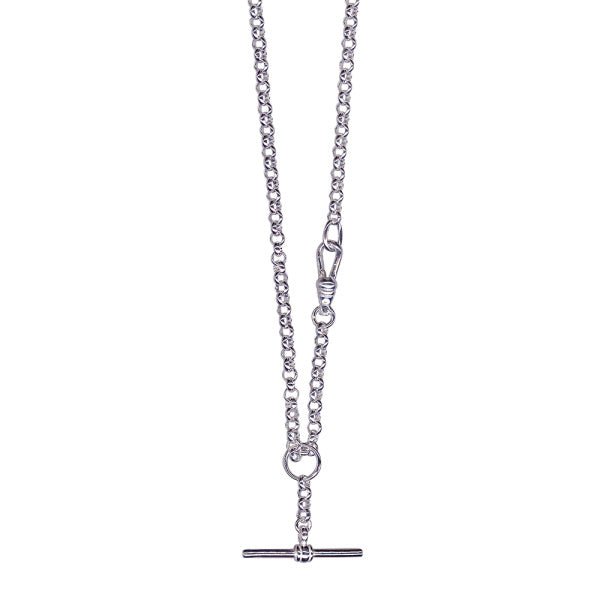 Silver Belcher Fob Necklet 3.50mm - Markbridge Jewellers