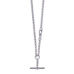 Silver Belcher Fob Necklet 3.50mm - Markbridge Jewellers