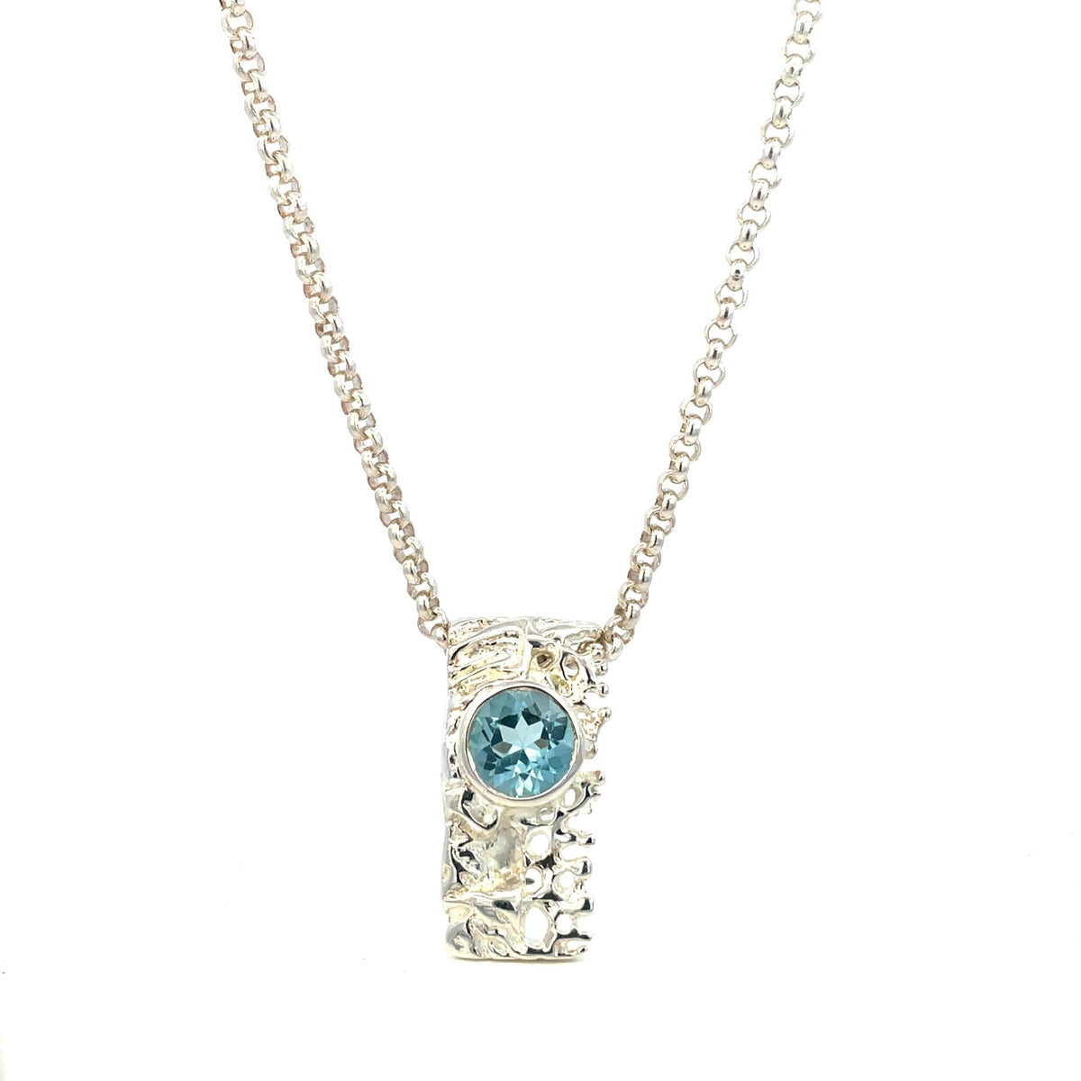 Silver & Blue Topaz Necklace - Markbridge Jewellers