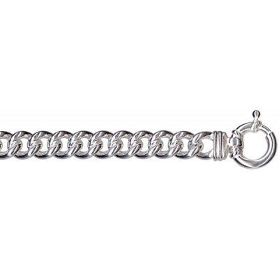 Silver Curb Bolt Ring Bracelet - Markbridge Jewellers