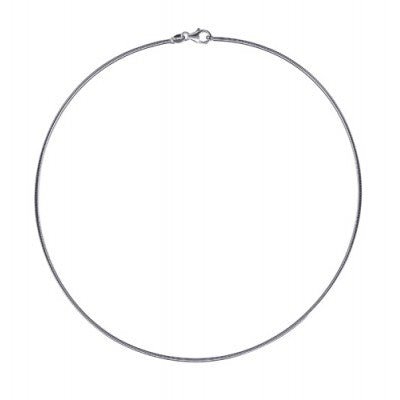 Silver Italian Round Omega Chain - Markbridge Jewellers