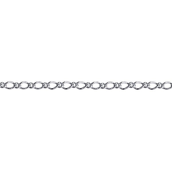 Silver Oval Figaro Chain 2.70mm - Markbridge Jewellers
