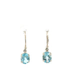 Silver & Topaz Drop Earrings - Markbridge Jewellers