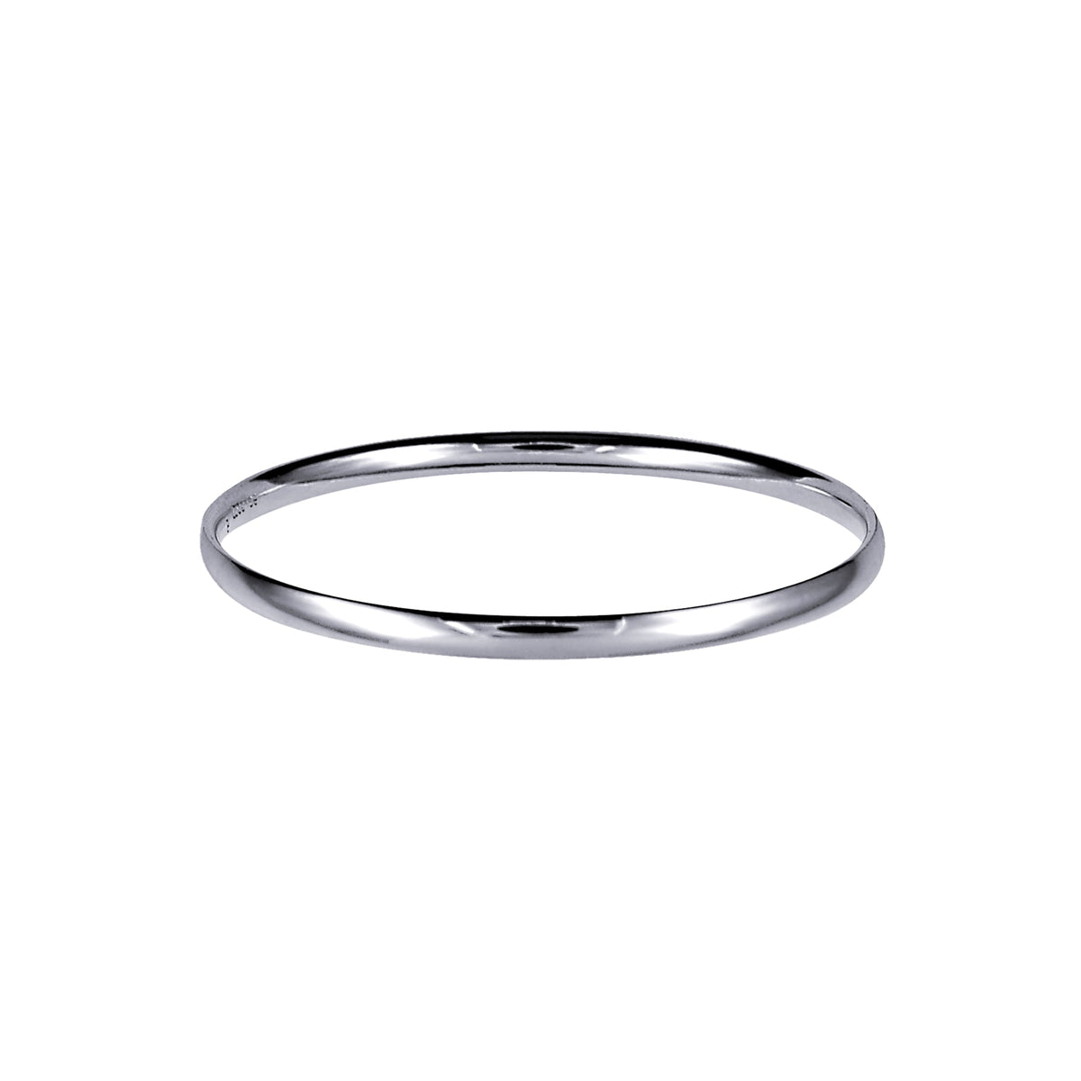 Solid Silver Comfort 4mm Wide Fit Golf Bangle - Markbridge Jewellers