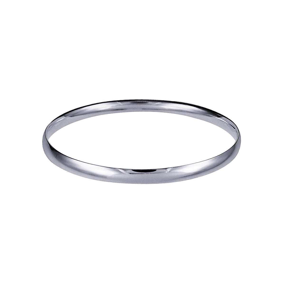 Solid Silver Wide 5.5mm Comfort Fit Golf Bangle - Markbridge Jewellers