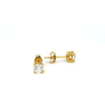Solitaire Diamond Stud Earrings - Markbridge Jewellers