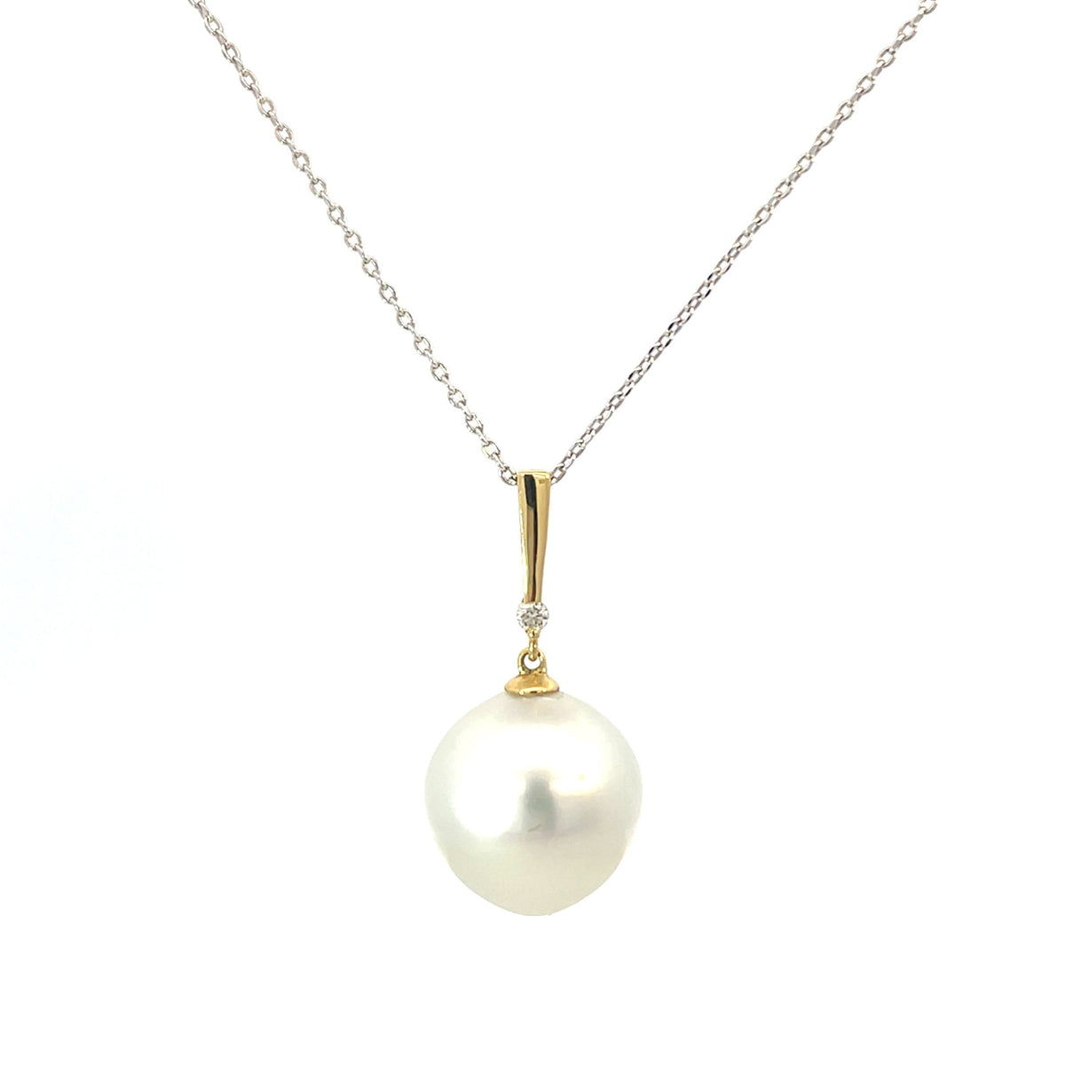 South Sea Pearl Diamond Pendant - Markbridge Jewellers