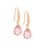 Stainless Steel Earring Amethyst Gold - SE180A-G - Markbridge Jewellers