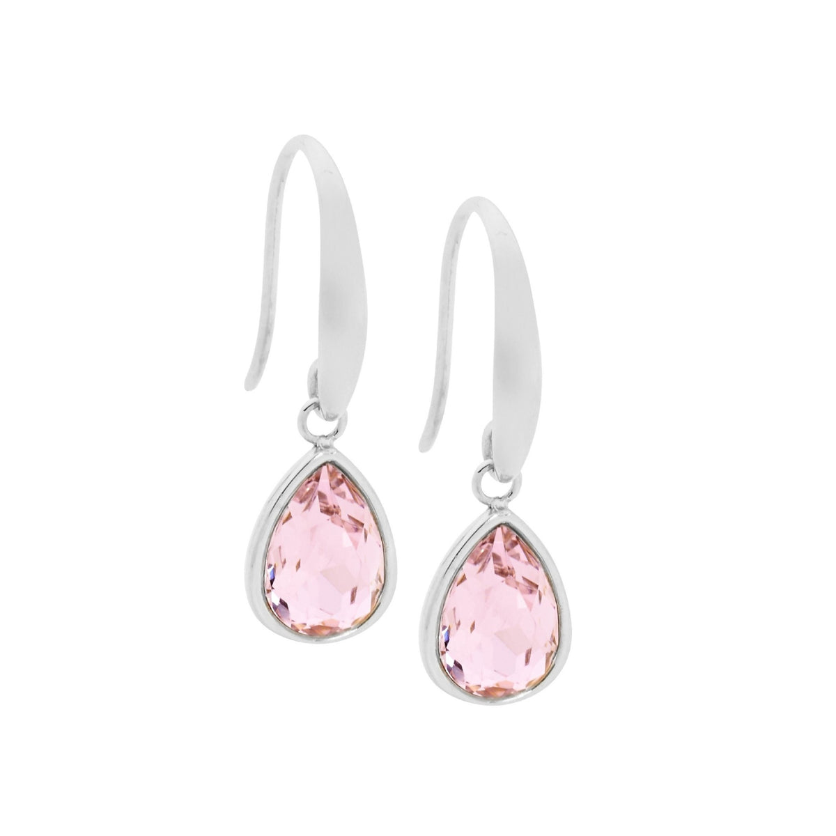 Stainless Steel Earring Amethyst Gold - SE180A-G - Markbridge Jewellers