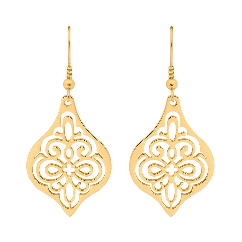 Stainless Steel Earring Gold - SE133G - Markbridge Jewellers