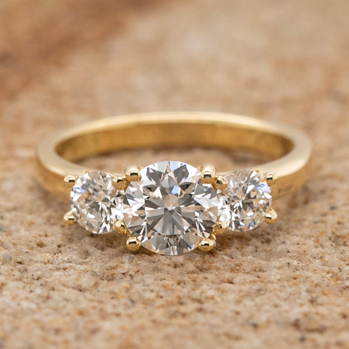 Three Stone Lab Grown Diamond Engagement Ring - Markbridge Jewellers