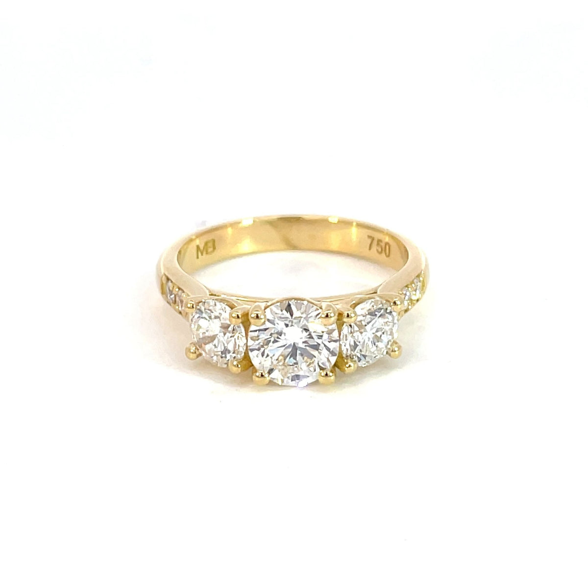 Three Stone Lab Grown Diamond Engagement Ring - Markbridge Jewellers