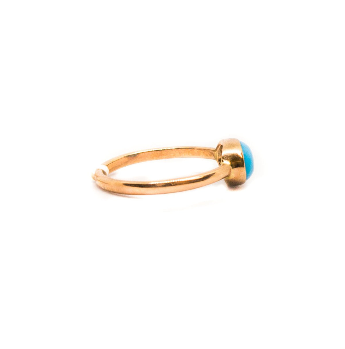 Turquoise Rose Gold Ring - Markbridge Jewellers