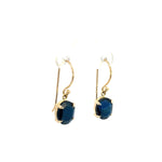 Yellow Gold & Australian Sapphire Drop Earring - Markbridge Jewellers