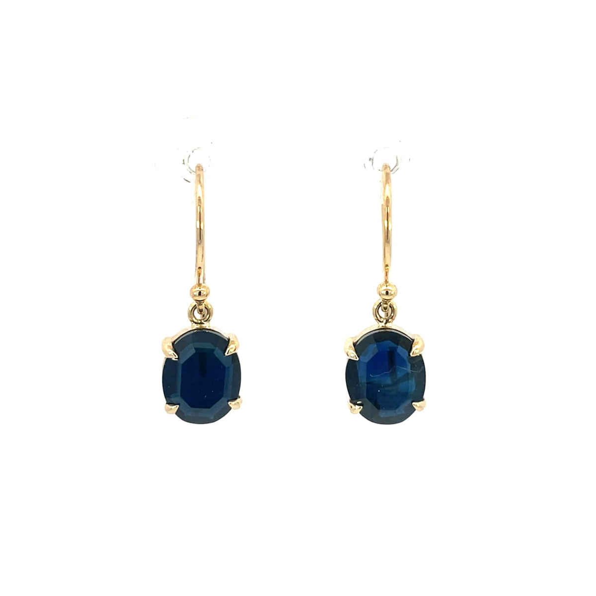 Yellow Gold & Australian Sapphire Drop Earring - Markbridge Jewellers