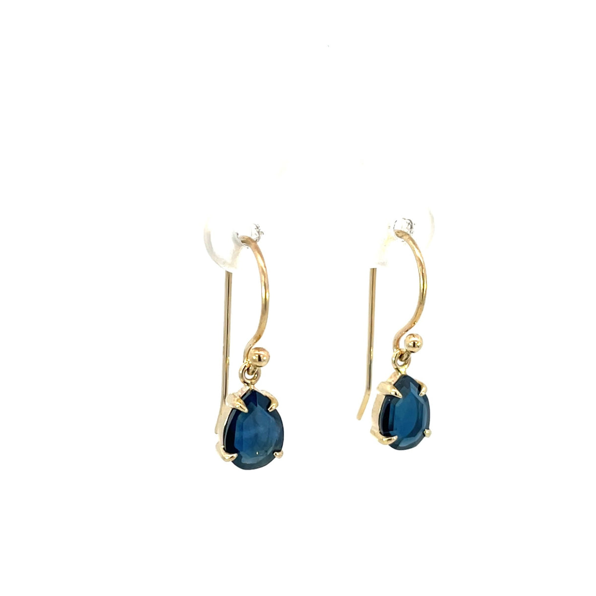 Yellow Gold & Australian Sapphire Drop Earrings - Markbridge Jewellers