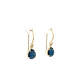 Yellow Gold & Australian Sapphire Drop Earrings - Markbridge Jewellers