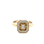 Yellow Gold & Diamond ‘Art Deco’ Ring - Markbridge Jewellers