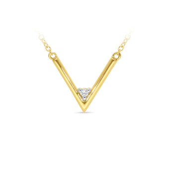 Yellow Gold & Diamond Necklace - Markbridge Jewellers