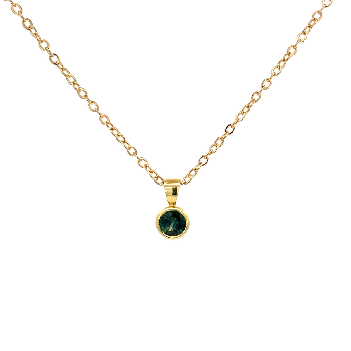 Yellow Gold Parti Sapphire Pendant - Markbridge Jewellers