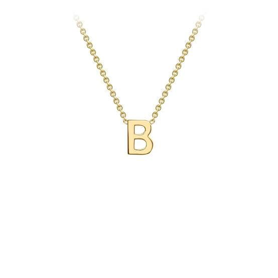 Yellow Gold Petite Letter Necklace - Markbridge Jewellers