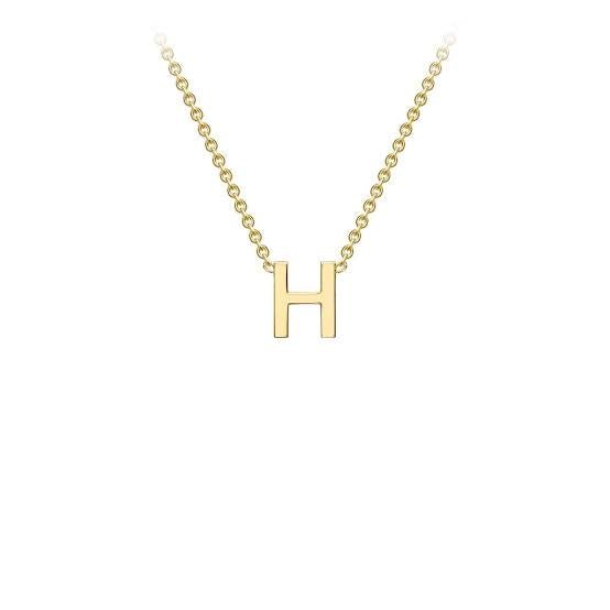 Yellow Gold Petite Letter Necklace - Markbridge Jewellers