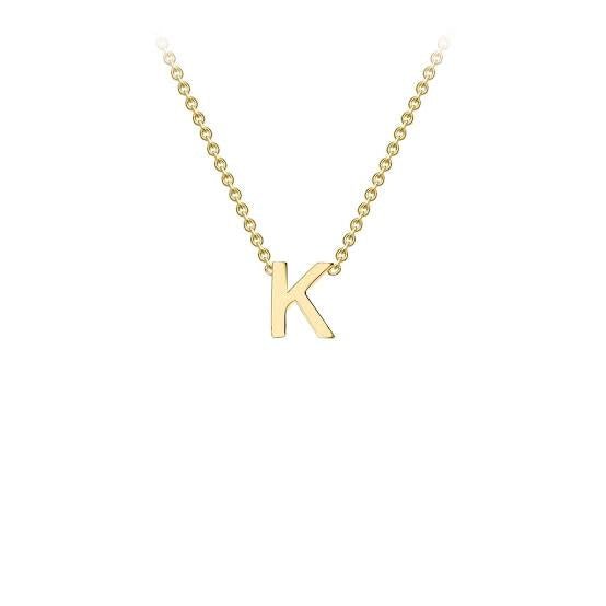 Yellow Gold Petite Letter Necklace - Markbridge Jewellers