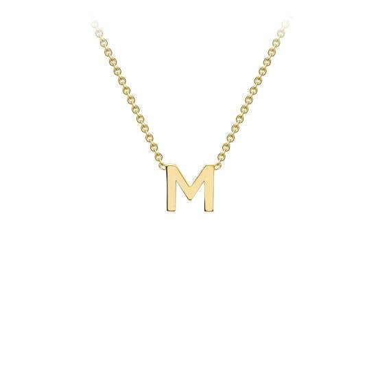 Yellow Gold Petite Letter Necklace - Markbridge Jewellers
