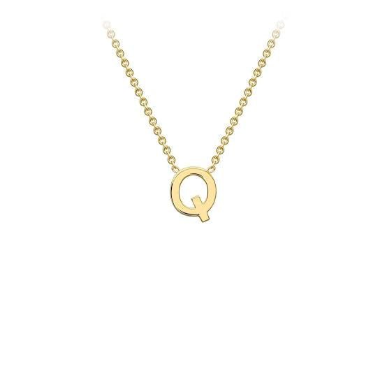 Yellow Gold Petite Letter Necklace - Markbridge Jewellers