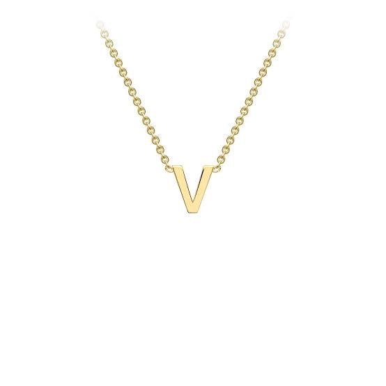 Yellow Gold Petite Letter Necklace - Markbridge Jewellers