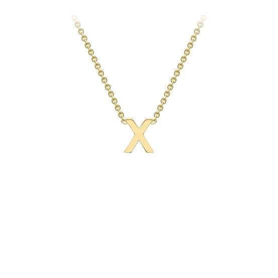 Yellow Gold Petite Letter Necklace - Markbridge Jewellers